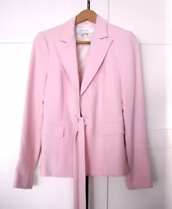 ZARA DONNA – Blazer cravatta anteriore rosa polvere – NUOVO CON ETICHETTE – Taglia US 4 - Foto 1 di 9