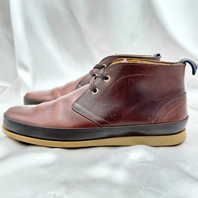Paul Smith Cleon Brown Leather Men’s Size 7 Lace Up Chukka Boots 15179 - Image 1 of 4
