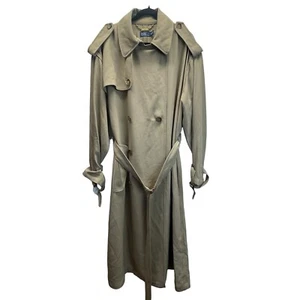 Polo by Ralph Lauren Twill Trench Coat Women Size XXL Beige Long Jacket - Picture 1 of 21