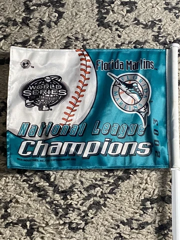 MLB Florida Marlins World Series Champions 2003 Double Sided Car Window Flag Cover