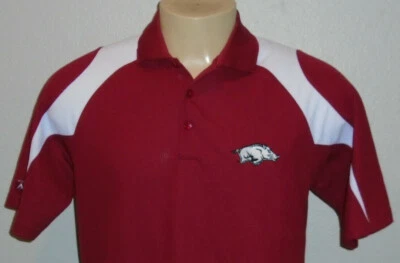 Arkansas Razorbacks NCAA Team Golf Polo Shirt Men Small - Image 1 of 4