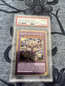 YUGIOH HOLO CARD CRIMSON NOVA TRINITY THE DARK CUBIC LORD PSA 5 1ST EDITIOn - Picture 1 of 2