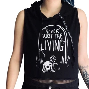 Blackcraft Cult Hot Topic Hoodie Tank Never Trust the Living Gr. XL - Bild 1 von 6