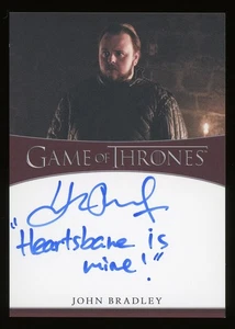 2020 Game of Thrones Complete John Bradley as Samwell Tarly Autograph Auto - Picture 1 of 2