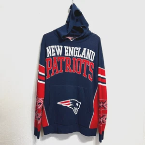New England Patriots Pullover Hoodie Herren L blau NFL Football Pullover Winter Vintage - Bild 1 von 8