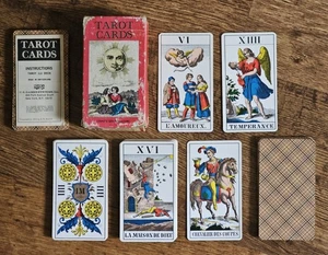 Vintage 1970 AG Muller TAROT CARDS Deck 1JJ Made in Switzerland US Games Systems - Picture 1 of 11
