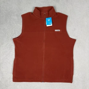 Columbia Sweater Weste Jacke Herren XXL Burnt Orange Fleece Full Zip Wandern PFG - Bild 1 von 10