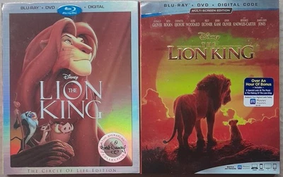 Disney Blu-ray DVD Movie Lot - The Lion King Animated  & Live Action Versions  - Image 1 of 2