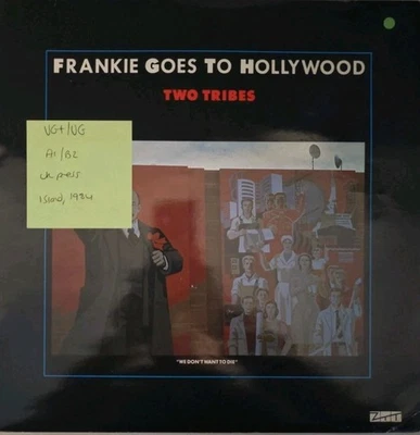 Frankie Goes to Hollywood Two Tribes Vinyl Record VG+/VG  12ZTAS3 1984 — 第 1/2 张图片