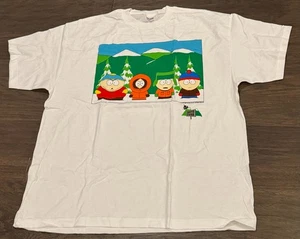 Vintage 90s Deadstock South Park Gang Cartoon Network Tee ©1997 White 2XL - Picture 1 of 15