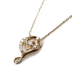 Collar Vendome Aoyama K18PG Christine cadena deslizable de diamantes para mujer Ex+ - Imagen 1 de 7