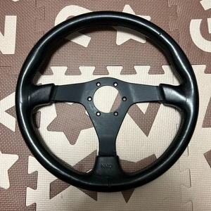 NARDI Steering Wheel 36cm Black Leather - Picture 1 of 7