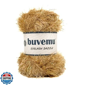 Buvemu Eyelash Dazzle Fun Fur Yarn with Metallic Sparkle 100 Gram (3.53 Ounce - Picture 1 of 5