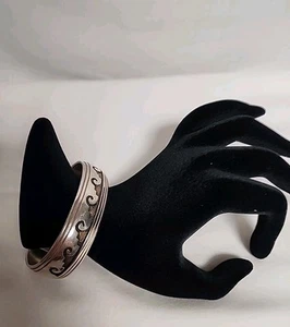 Native American Thomas Singer Navajo Sterling Silver Cuff Bracelet - Picture 1 of 8