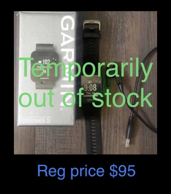 Garmin Forerunner 35 GPS running Watch In Box + Band & Cord - Image 1 of 4