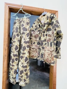 VINTAGE CABELA'S Camo Hunting Hooded Jacket & Pants GORETEX Made in USA Size XL - Picture 1 of 9