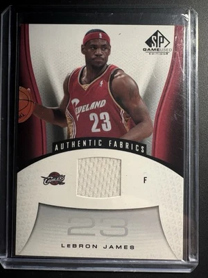 LeBron James 2006-07 Upper Deck SP Game Used Authentic Fabrics #116 Cavaliers - Image 1 of 2