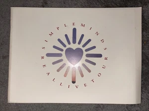 SIMPLE MINDS REAL LIVE TOUR 1991 CONCERT PROGRAMME vgc JIM KERR CHARLIE BURCHILL - Picture 1 of 19