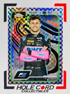 VICTOR MARTINS 2024 Topps Chrome Formula 1 F1 F2 #30 Purple Checker Flag 143/199 - Picture 1 of 3