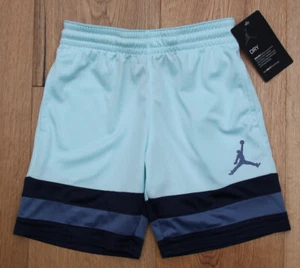 Air Jordan Boy Shorts with Pockets ~ Teal & Blue ~ DRI-FIT ~ Size 5 - Picture 1 of 2