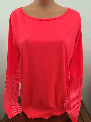 Camisa de Entrenamiento Atlético Nike Top Neón Dri Fit Carmesí 589296 Para Mujer M Foto 1 de 4