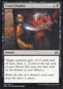 2X CRUEL FINALITY 054/184 AETHER REVOLT MTG MAGIC NM X2 - Picture 1 of 1