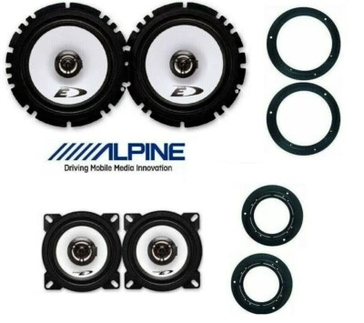 ALPINE PHONOCAR ALPINE SXE-1725S SXE-1025S Kit 4 casse MERCEDES CLASSE A W169 B W245 ANT/POST