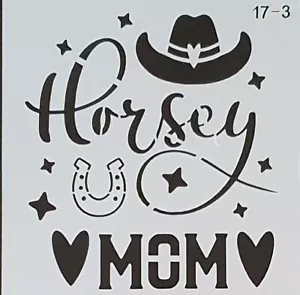 Schablone für Wände-Airbrush-Vintage-Shabby Chic-Horsey-Mom-Hufeisen-Pferd #3192 - Bild 1 von 1