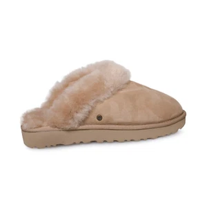 UGG CLASSIC SLIPPER II CHESTNUT SUEDE SHEARLING WOMEN'S SLIPPERS SIZE US 10 NEW - Picture 1 of 5