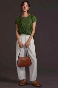 Anthropologie Women's Draped Tee Shirt Green Mottiff XXS NWT 78 - Picture 1 of 4