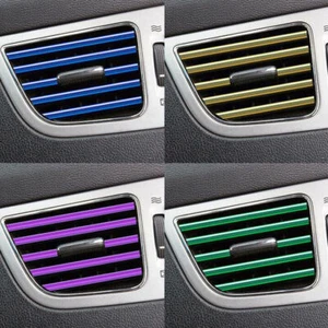 20PCS Air Conditioner Car Truck Accessories Outlet Vent Decoration Strip Trim - Picture 1 of 23