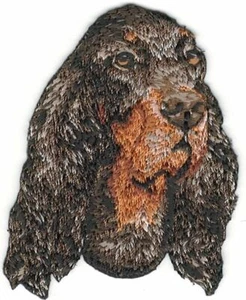2" x 2 5/8" Gordon Setter Portrait Dog Breed Embroidered Patch - Picture 1 of 1