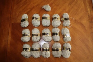 Nomotta Capriccio Gold Metallic Sheep Wool Yarn Balls 20g Vintage 14+ (Partials) - Picture 1 of 14