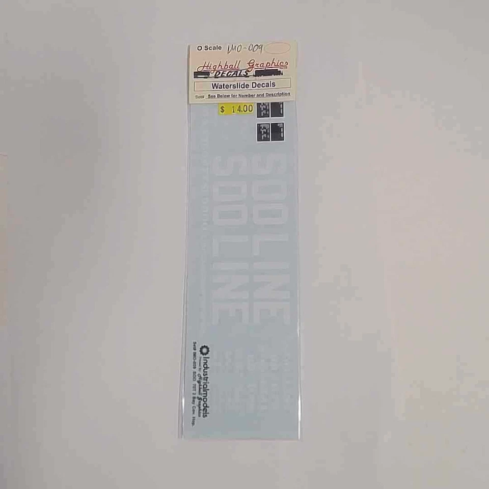 Highball Graphics O Scale Decals: Soo Line 70T 2 Bay Covered Hopper 0 Oxide Red - Image 1 of 1