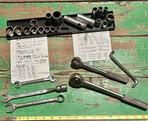 Vintage S-K 1/2” & 3/8” Ratchet Wrench & Sockets Lot (25) - Picture 1 of 7