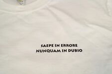 Men's T-Shirt Comical Often in error, never in doubt in Latin Hazmat Clean-Up 