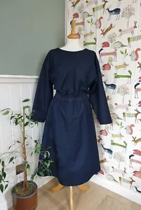 KIN by JOHN LEWIS Dark blue Cotton blend denim look dress size 14 - Picture 1 of 10
