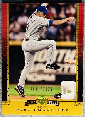 2002 Upper Deck Plus Alex Rodriguez #UD20 Rangers /1125 - Image 1 of 2