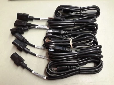 (6) HP 121565-001 AC Power Cord Cable 6ft 3-Prong 18AWG UL Monitor Computer PC - Image 1 of 3