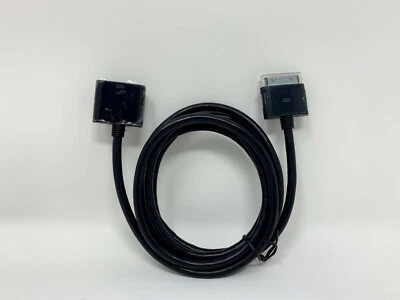 NEW 30 Pin 5 Ft Black Dock Extender Extension Cable For iPhone and iPad (3295) - Image 1 of 3
