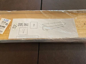 vintage ikea solid pine shelf rack primary colors hooks NEW OPEN Wall Hanging - Picture 1 of 12