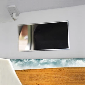 1 pieza espejo de tocador para visera de sol con clip de acero inoxidable para automóvil automóvil - Imagen 1 de 12
