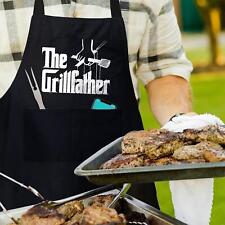 Bbq apron for men, apron funny, bbq apron, aprons with pockets - Grillfather