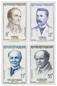 EBS France 1958 - French Physicians - Grands Médecins - YT 1142-1145 - MNH** - Picture 1 of 5