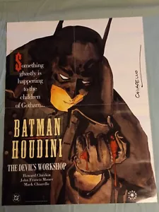 Batman/Houdini: poster promozionale (1993) firmato da Mark Chiarello - Foto 1 di 2