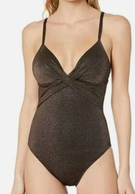 Kenneth Cole 泳装木乃伊爽肤水 尺寸 M 黑色 铜 反应珠光 全新 — 第 1/4 张图片