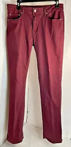 Jeans da donna marroni Levis 505 taglia 30 x 34 prugna gamba dritta cotone 1431E - Foto 1 di 14