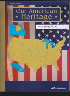 abeka Our American Heritage 3 MAP STUDY SKILLS Teacher Key 2003 LN - Image 1 of 4