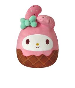 SANRIO My Melody Plush 12" Cupcake Squishmallow w/ Mint Bow, Cone, and SprinkleS