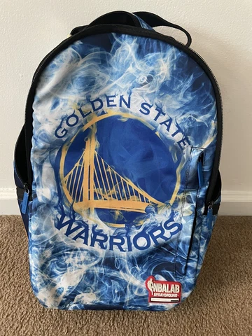 SPRAYGROUND NBA Golden State Warriors Smoke Deluxe Bag Backpack Limited Edition Cover